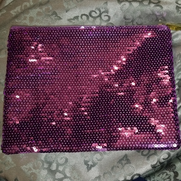 Sequin Flamingo Tarte Makeup Bag - Picture 2 of 5